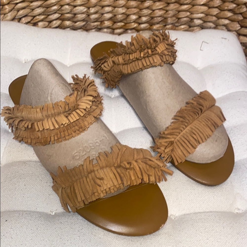 Joie Fringed Comfy Amber Summer Boho Sandals Sz 10